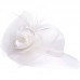 's Satin Straw White Feather Netting Fascinating Wide Brim Casual Sun Hats  713837413676 eb-72152196